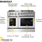 THOR Kitchen 48 in. Propane Gas Burner/Electric Oven 6.7 cu. ft. Range in Stainless Steel, HRD4803ULP