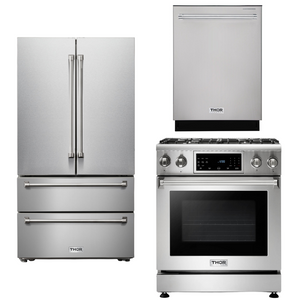 THOR Kitchen Package - 30" Propane Gas Range, Refrigerator, Dishwasher, AP-TRG3001LP-2