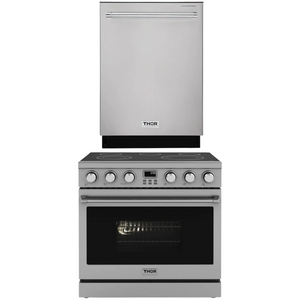 THOR Contemporary Package - 36" Electric Range and Dishwasher, AP-ARE36-C4