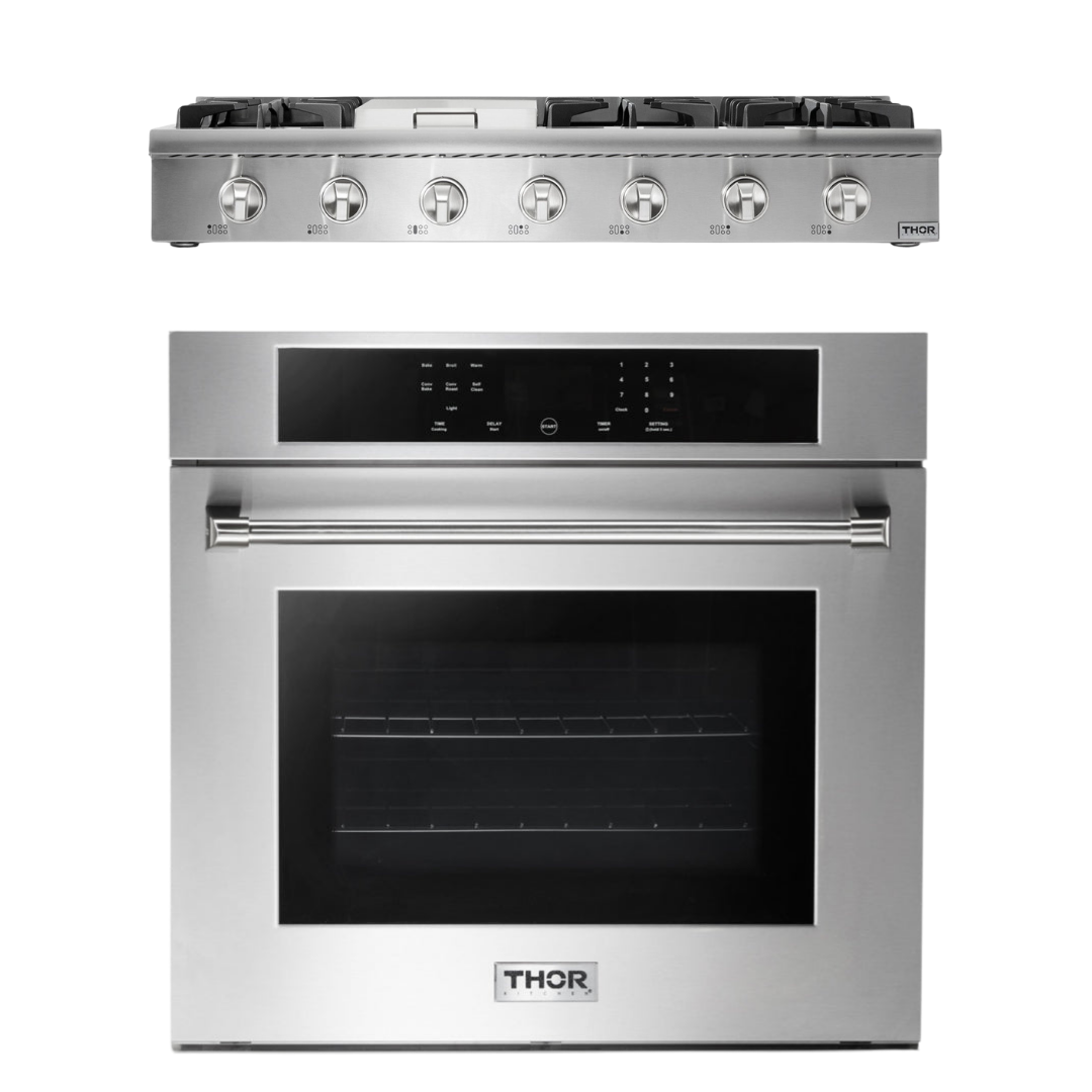 THOR Kitchen Package - 30" Wall Oven, 48" Rangetop, AP-HRT4806U