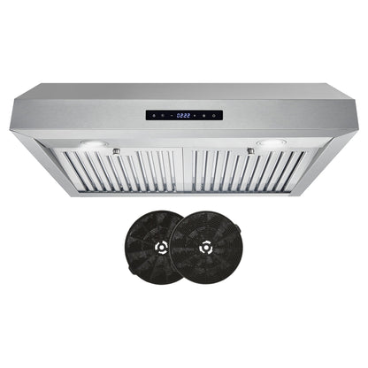 Cosmo 30" 380 CFM Convertible Under Cabinet Range Hood with Digital Touch Controls, UMC30-DL