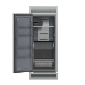 FORNO Fortezza 32" Left-Swing Freezer with Fast Freeze, Digital Controls and Automatic Ice Maker with Grill Trim Kit, FFFFD1738-32LSG