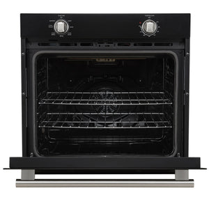 FORNO Espresso Vomero 30" 5 cu. ft. Electric Single Wall Oven in Black with Stainless Steel Accents, FBOEL1370-30BLK
