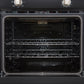 FORNO Espresso Vomero 30" 5 cu. ft. Electric Single Wall Oven in Black with Stainless Steel Accents, FBOEL1370-30BLK