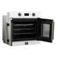 FORNO Asti 30" 3.58 cu. ft. French Door Electric Wall Oven with Air Fry, Self-Clean and Sous Vide in White with Antique Brass Accents, FBOEL1333-30WHT