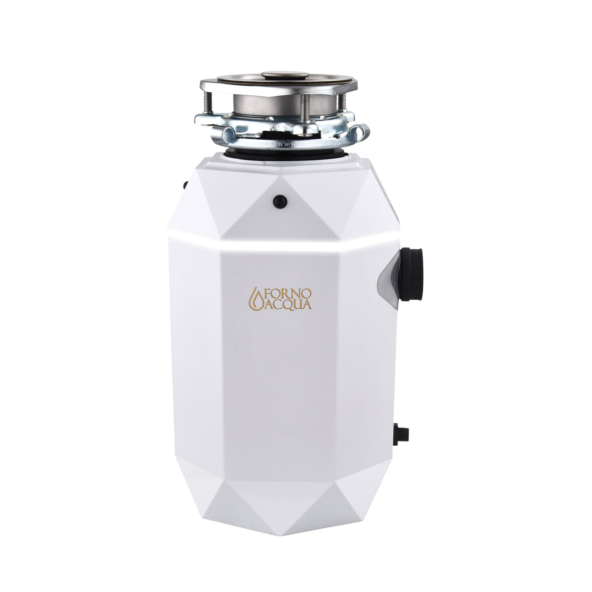 FORNO ACQUA BrightDiamond Moonstone 1 HP Ultra-Quiet Garbage Disposal with Motion Sensor Light & Pre-Wired Air Switch