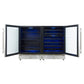 FORNO Gemello 48" Side-by-Side Wine and Beverage Cooler in Stainless Steel, FWCDR6699-48S