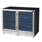 FORNO Gemello 48" Side-by-Side Wine and Beverage Cooler in Stainless Steel, FWCDR6699-48S