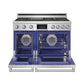 THOR Kitchen 38" Professional Propane Gas Dual Fuel Range with 7 Italian Brass Burners, Air Fry and Self-Clean, XRD48ELP
