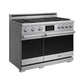 THOR Kitchen 38" Professional Natural Gas Dual Fuel Range with 7 Italian Brass Burners, Air Fry and Self-Clean, XRD48E