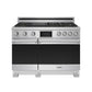 THOR Kitchen 38" Professional Propane Gas Dual Fuel Range with 7 Italian Brass Burners, Air Fry and Self-Clean, XRD48ELP