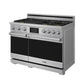 THOR Kitchen 38" Professional Natural Gas Dual Fuel Range with 7 Italian Brass Burners, Air Fry and Self-Clean, XRD48E