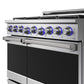 THOR Kitchen 48" 7.6 cu. ft. Professional Natural Gas Range with 7 Italian Brass Sealed Burners in Stainless Steel, XRG48E