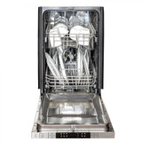 ZLINE 18" Built-in Dishwasher with Modern Style Handle