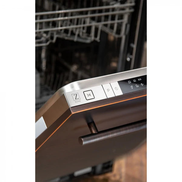 ZLINE 18" Built-in Dishwasher with Modern Style Handle