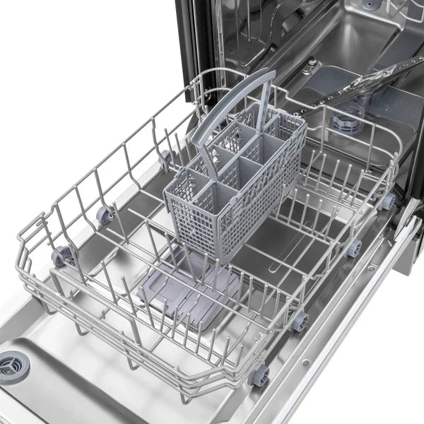 ZLINE 18" Built-in Dishwasher with Traditional Style Handle in Stainless Steel