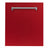 ZLINE 24" Top Control Dishwasher with Stainless Steel Tub and Traditional Handle in Red Matte