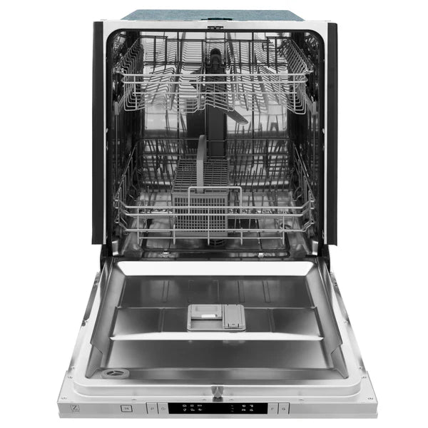 ZLINE 24" Top Control Dishwasher with Stainless Steel Tub and Traditional Handle Stainless Steel