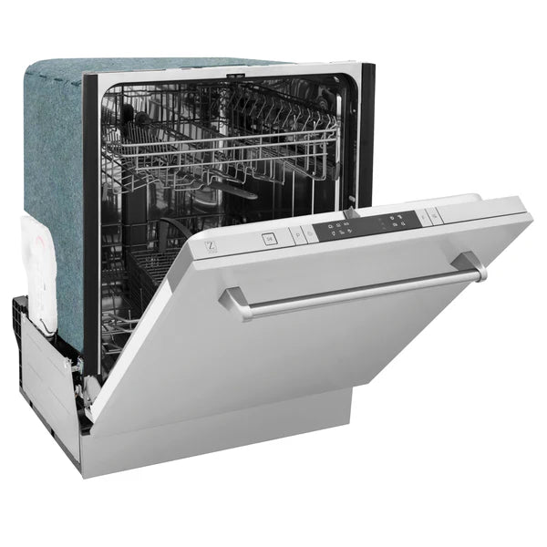 ZLINE 24" Top Control Dishwasher with Stainless Steel Tub and Traditional Handle