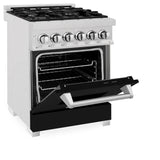 ZLINE 24" 2.8 cu. ft. Dual Fuel Range with Gas Stove and Electric Oven in DuraSnow Stainless Steel