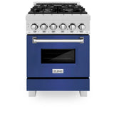 ZLINE 24" 2.8 cu. ft. Dual Fuel Range with Gas Stove and Electric Oven in DuraSnow Stainless Steel