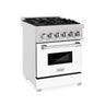 ZLINE 24" 2.8 cu. ft. Dual Fuel Range with Gas Stove and Electric Oven in DuraSnow Stainless Steel