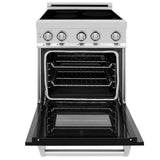 ZLINE 24" 2.8 cu. ft. Induction Range with a 3 Element Stove and Electric Oven