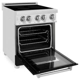 ZLINE 24" 2.8 cu. ft. Induction Range with a 3 Element Stove and Electric Oven