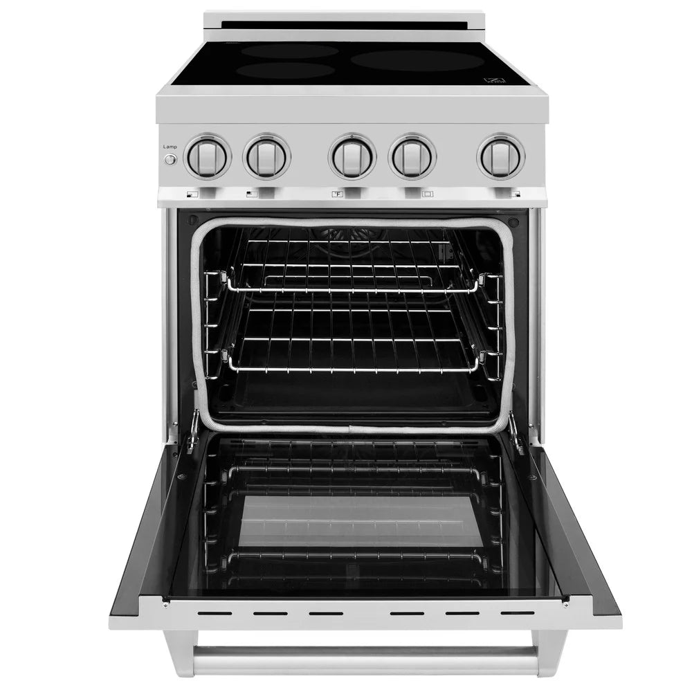 ZLINE 24" 2.8 cu. ft. Induction Range with a 3 Element Stove and Electric Oven