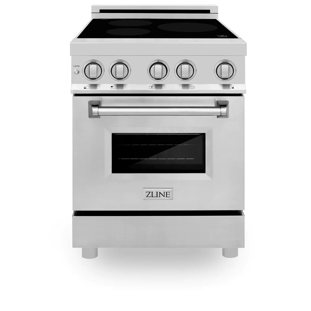 ZLINE 24" 2.8 cu. ft. Induction Range with a 3 Element Stove and Electric Oven