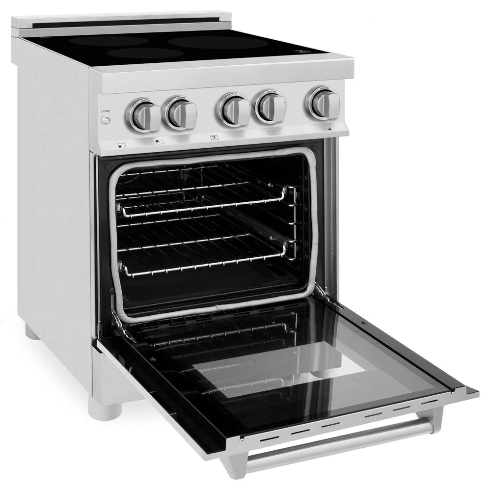 ZLINE 24" 2.8 cu. ft. Induction Range with a 3 Element Stove and Electric Oven