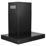 ZLINE 24" Convertible Vent Wall Mount Range Hood in Black Stainless Steel