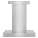 ZLINE 24" Convertible Vent Wall Mount Range Hood in Stainless Steel with Crown Molding