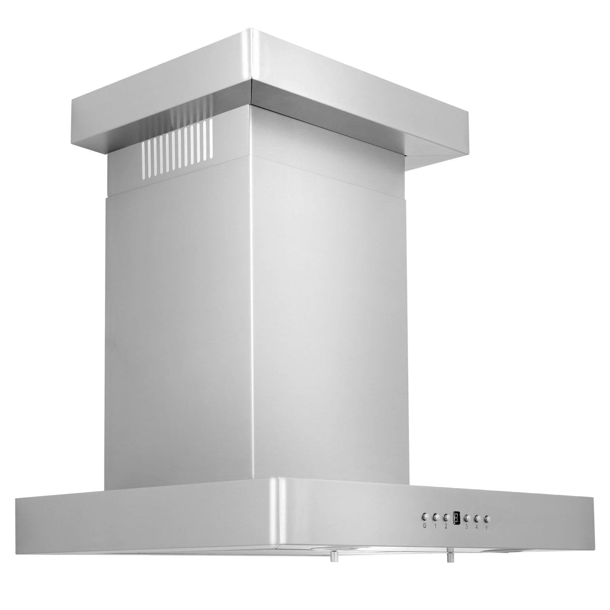 ZLINE 24" Convertible Vent Wall Mount Range Hood in Stainless Steel with Crown Molding