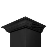 ZLINE 24" CrownSound™Ducted Vent Wall Mount Range Hood in Black Stainless Steel with Built-in Bluetooth Speakers