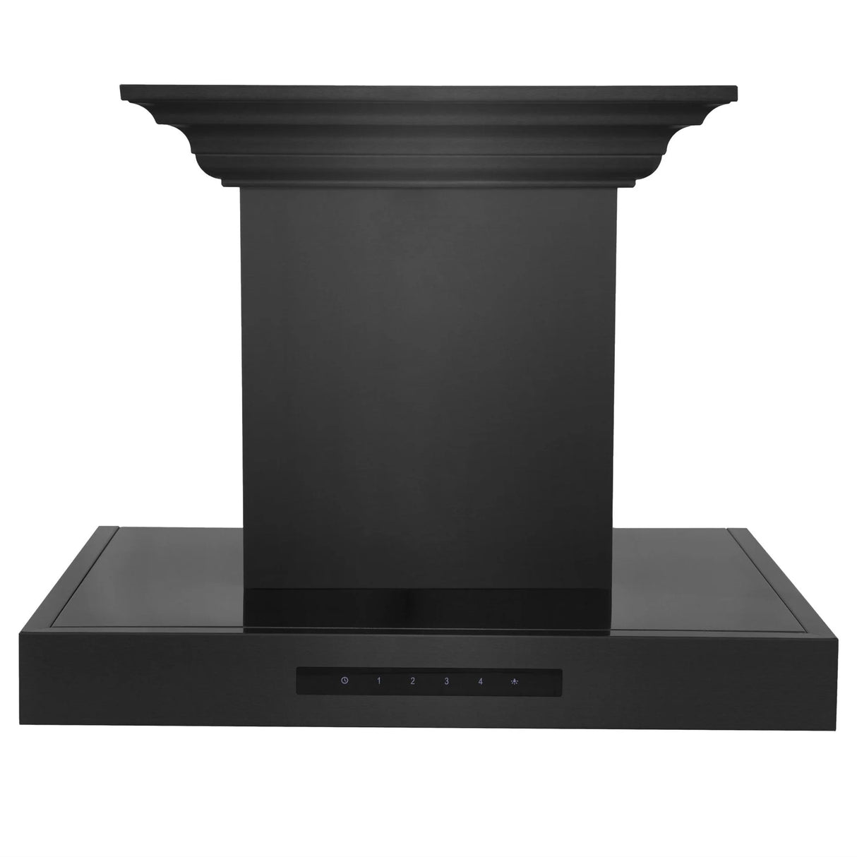 ZLINE 24" CrownSound™Ducted Vent Wall Mount Range Hood in Black Stainless Steel with Built-in Bluetooth Speakers