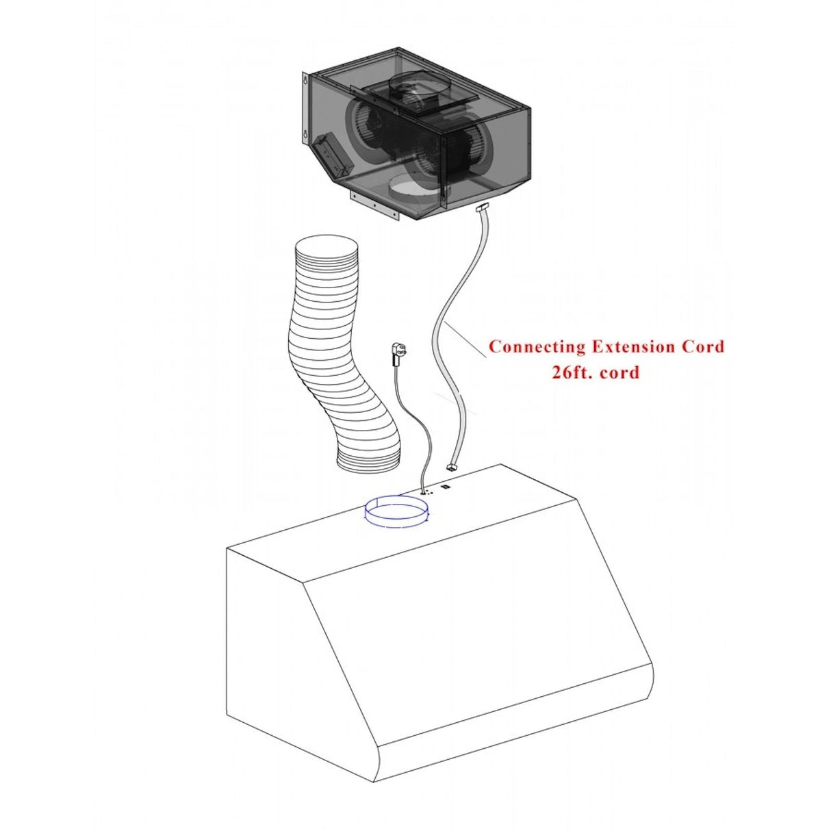 ZLINE 28" Remote Blower Ducted Range Hood Insert in Stainless Steel