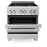 ZLINE 30" 4.0 cu. ft. Dual Fuel Range with Gas Stove and Electric Oven in DuraSnow Stainless Steel