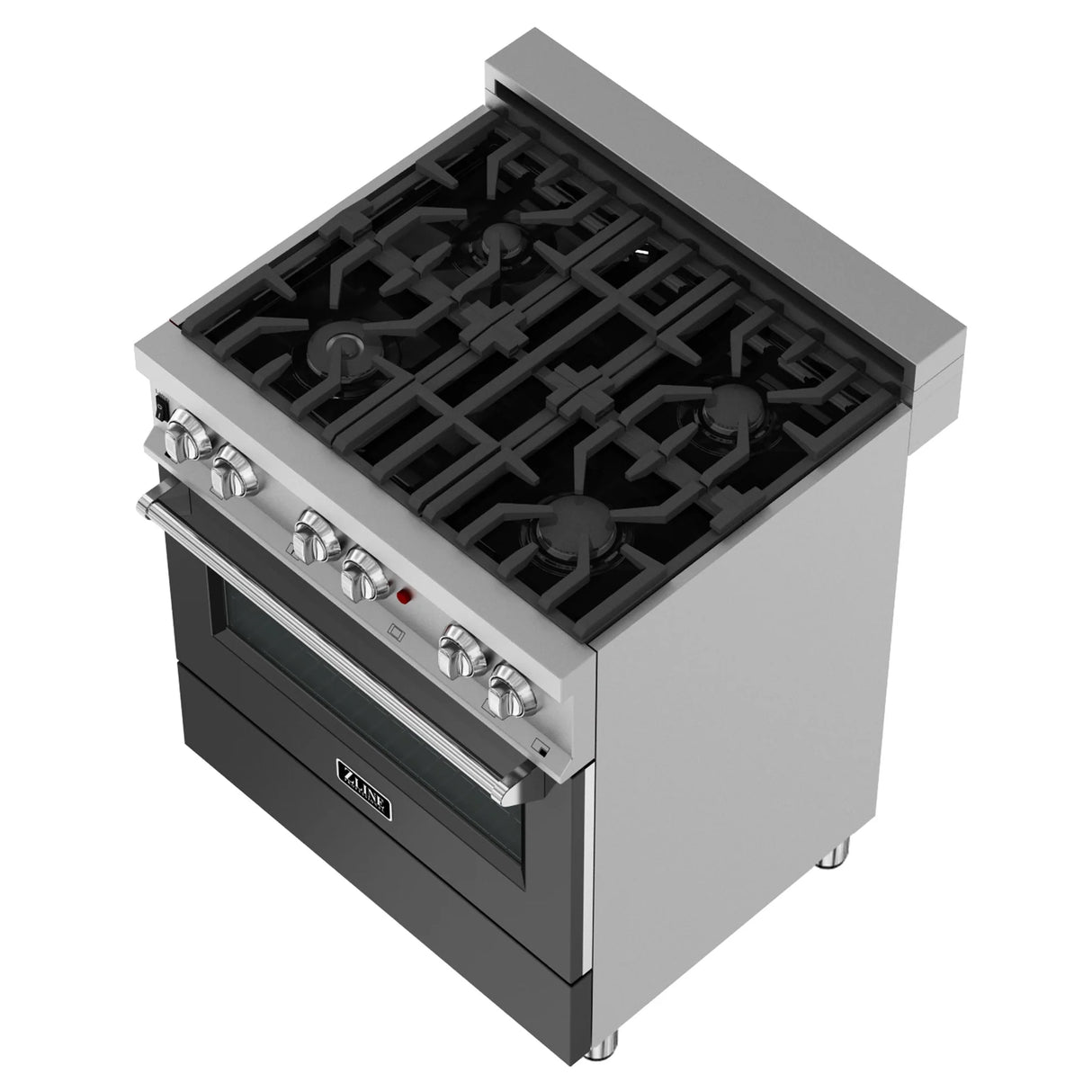 ZLINE 30" 4.0 cu. ft. Dual Fuel Range with Gas Stove and Electric Oven in DuraSnow Stainless Steel