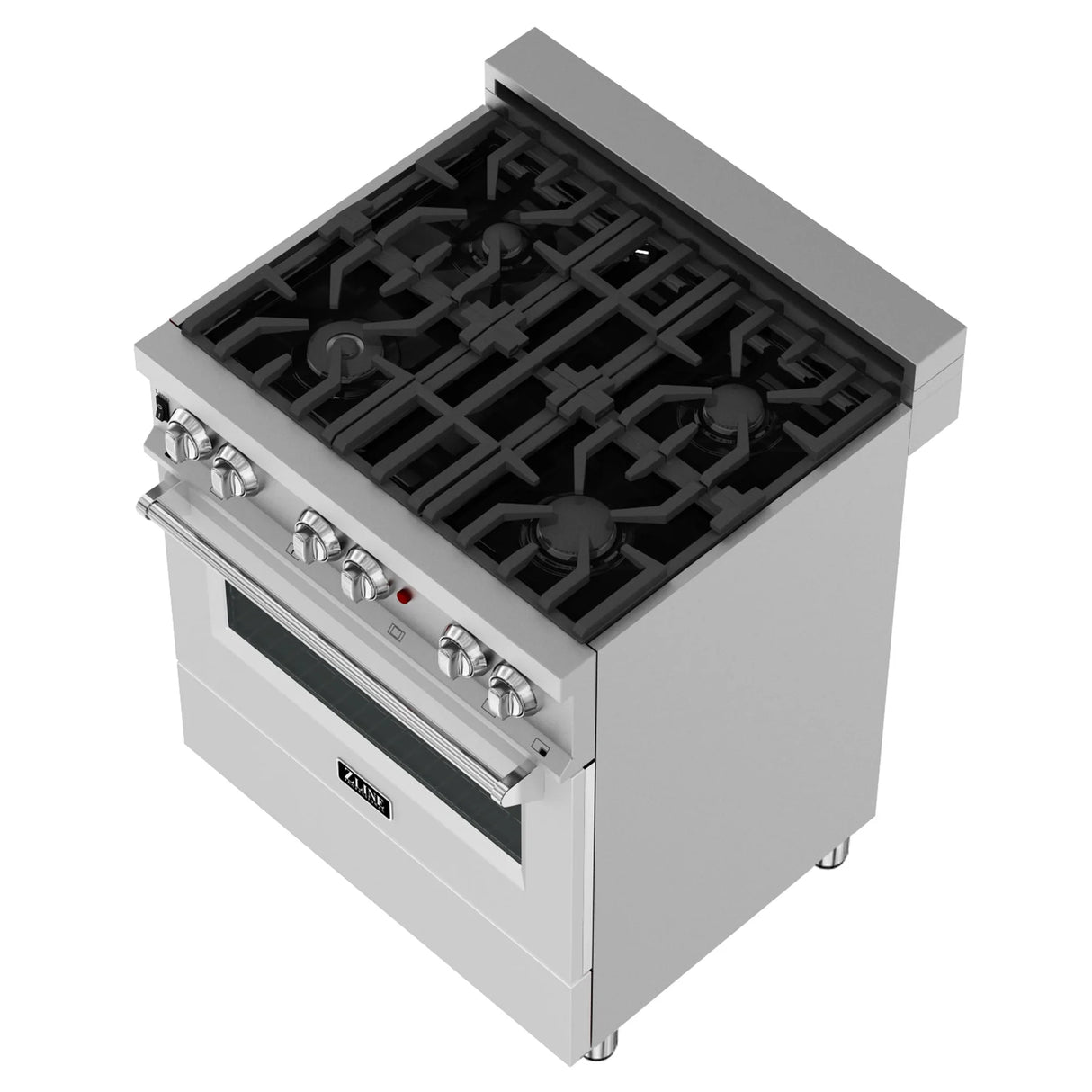 ZLINE 30" 4.0 cu. ft. Dual Fuel Range with Gas Stove and Electric Oven in DuraSnow Stainless Steel