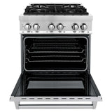 ZLINE 30" 4.0 cu. ft. Electric Oven and Gas Cooktop Dual Fuel Range with Griddle