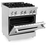 ZLINE 30" 4.0 cu. ft. Electric Oven and Gas Cooktop Dual Fuel Range with Griddle