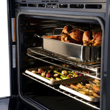 ZLINE 30" Autograph Edition Double Wall Oven with Self Clean and True Convection in Black Stainless Steel