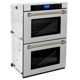 ZLINE 30" Autograph Edition Double Wall Oven with Self Clean and True Convection in Fingerprint Resistant Stainless Steel