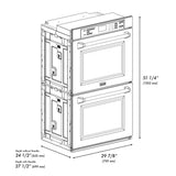 ZLINE 30" Autograph Edition Double Wall Oven with Self Clean and True Convection in Fingerprint Resistant Stainless Steel