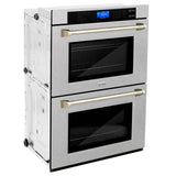 ZLINE 30" Autograph Edition Double Wall Oven with Self Clean and True Convection in Fingerprint Resistant Stainless Steel