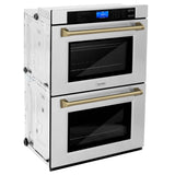 ZLINE 30" Autograph Edition Double Wall Oven with Self Clean and True Convection in Stainless Steel