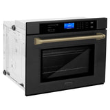 ZLINE 30" Autograph Edition Single Wall Oven with Self Clean and True Convection in Black Stainless Steel