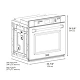 ZLINE 30" Autograph Edition Single Wall Oven with Self Clean and True Convection in Stainless Steel