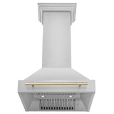 ZLINE 30" Autograph Edition Stainless Steel Range Hood with Stainless Steel Shell and Handle